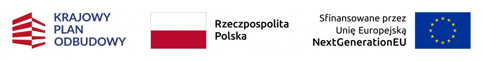logotyp Funduszy - logotyp KPO, Flaga Polski, Logotyp UE